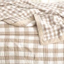 Gingham Cotton Blanket
